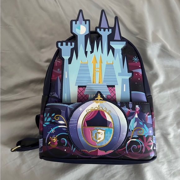 Loungefly Handbags - Loungefly Disney Cinderella’s Castle Series Mini Backpack